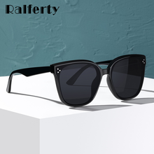 Ralferty женские мужские солнцезащитные очки 2021 брендовые дизайнерские корейские плоские Солнцезащитные очки Мужские Квадратные Солнцезащитные очки de sol New occhiali da sole 2024 - купить недорого