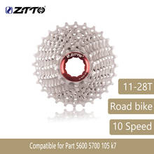 Ztto bicicleta de estrada 10 velocidade cassete 10 velocidade 10 s 28t peças da bicicleta roda livre roda dentada para 5600 5700 105 k7 rival 290g 2024 - compre barato