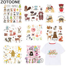 ZOTOONE Girls Patches Folwer Iron on Transfers for Clothes T-shirt Heat Transfer Cute Animal Sticker DIY Accessory Appliques F1 2024 - buy cheap