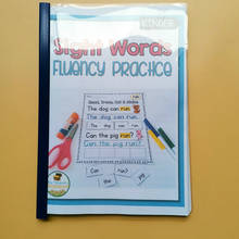 Papel de práctica de palabras para niños pequeños, libro de trabajo para colorear, libro de aprendizaje de inglés para preescolar, hojas de trabajo, Juguetes 2024 - compra barato