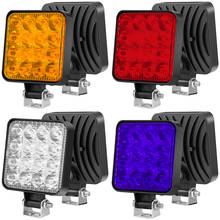 1Pc Car LED Bar Worklight 48W Offroad Work Light 12V Auto Light Fog Lamp Off Road 4x4 LED Tractor Spotlight For Truck ATV