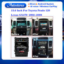 13.6 Inch For Toyota Prado 120/Lexus GX470 2002-2010 Android Car Radio GPS Navigation Autostereo Headunit Multimedia Player Tape 2024 - buy cheap