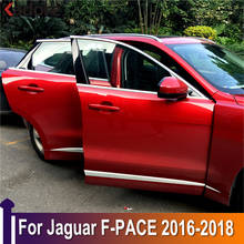 For Jaguar F-PACE 2016 2017 2018 ABS Matte Side Door Line Garnish Body Trim Molding Cover Bezel Styling Protector Accessories 2024 - buy cheap