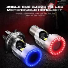 1Pc Angel eye 30W H4 LED Motorcycle Headlight Ba20d HS1 H6 Scooter Motorbike Headlamp Light Bulb DRL Accessories 12V-80V 2024 - buy cheap