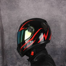Capacete de motocicleta com visor de lente dupla., com visor de lente dupla. 2024 - compre barato