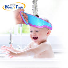 Escudo de shampoo para lavagem de cabelo, à prova d'água, respingos, proteção para crianças, bebês, banho, viseira, ajustável, banho de bebê, chapéu 2024 - compre barato
