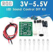 Lucky-conjunto rotativo de luz led cd4017 ne555, kit de peças para produção, módulo 3v, 5v, gerador de pulsos, diy 2024 - compre barato