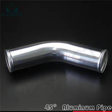 Tubulação do intercooler 2-1/2 polegadas, tubulação do turbo de alumínio em 45 graus comprimento 2.5mm, 63mm 300 polegadas 2024 - compre barato