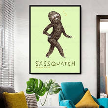 Sassquatch Posters Mystery Bigfoot Canvas Painting I Believe Funny Snowman Sasquatch Wall Art Decoration for Living Room 2024 - buy cheap