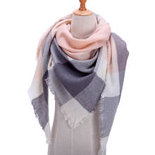 Designer 2022 Knitted Spring Winter Women Scarf Plaid Warm Cashmere Scarves Shawls Luxury Brand Neck Bandana Pashmina Lady Wrap 2024 - buy cheap