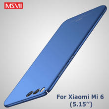 Msvii capa para xiaomi mi6, capa dura de silicone para xiaomi mi 6x, proteção para celular xiaomi mi 6x 2024 - compre barato