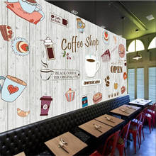 3D обои для кофе, кафе, ресторана, промышленный декор, любого размера, настенные 3D обои для послеобеденного стола, закуска к чаю бар 2024 - купить недорого