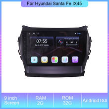 9 ''2G + 32G Android 8,1 автомобильный радиоприемник, DVD-плеер для Hyundai Santa Fe IX45, стерео, GPS-навигация, мультимедийный плеер 2024 - купить недорого
