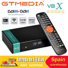 Gtmedia v8x 1080p hd receptor de satélite DVB-S2X construir em wi-fi youtobe freesat receptor de tv por satélite digital 2024 - compre barato