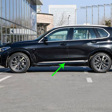 High quality chrome Car Body Scuff Strip Side Door Molding Streamer Cover Trim For BMW X5 G05 2019 2020 Car Accessories 2024 - buy cheap
