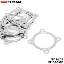 10PCS/LOT New 2.5" Inch 4Bolt SS304 Turbo Exhaust Downpipe Flange Gasket For GT3582R GT35 T3 EP-CGQ99D 2024 - buy cheap