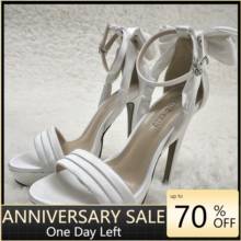 Women Stiletto High Heel Sandals Sexy Ankle Strap Open Toe Platform Bowing Ivory Satin Wedding Bridals Party Lady Shoe 3463SL-f 2024 - buy cheap