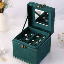 Caixa de armazenamento de joias portátil, estilo europeu, multifuncional, acessórios de joias, caixa de presente, display de joias, caixa de embalagem 2024 - compre barato
