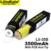 Liitokala-batería recargable de Ion de litio para linterna, pila de ion de litio con protección de Lii-35S, 2021, 18650 mAh, 2MOS PCB, 3400 V, 3,7 2024 - compra barato