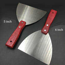 Утолщенный нож из нержавеющей стали для шпатлевки, инструменты для украшения, ручка из твердой древесины, полированный зеркальный скребок, 1 "2" 3 "4" 5 "6" 2024 - купить недорого