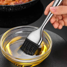 Pastry Brush Silicone Cooking Brush Stainless Steel Handle Basting Brush Silicone Oil Brush for BBQ Grill Pastry Baking Tools 2024 - buy cheap