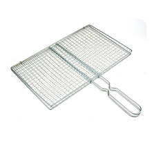 Stainless Steel Non Stick Bbq Grill Cover Double-layer Barbecue Net Grilled Clip for Fish Meat Camping Picnic Food Holders Mesh 2024 - buy cheap