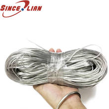 100M 26AWG Silver Parallel Wire UL2468 PVC Tinned Bare Cord Gold Silver Copper Wire Audio Cable Speaker Cable Transparent line 2024 - buy cheap