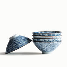 70ml 2 pces jingdezhen cerâmica xícaras de chá conjunto de chá chinês para kungfu chá chinês azul-e-branco copos de porcelana 2024 - compre barato