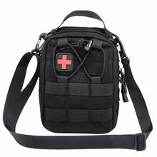 Molle bolsa médica tática para uso externo, utilitária militar, bolsa de cintura edc, sobrevivência de emergência, bolsa de ombro para caça 2024 - compre barato