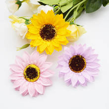 50Pcs Sunflower Soap Flower Head Bouquet Gift Box Decor with Soap Flower DIY Wedding Christmas Home Decor Flower Shop Supplies 2024 - buy cheap