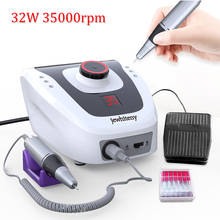 Electric Nail Drill Machine Tools 35000RPM 32W Electric Acrylic File Nail Cutter Manicure Machine Pedicure Electric File Bits 2024 - buy cheap