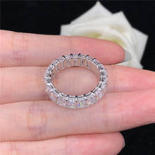 Anel de platina sólida pt950 0.5 quilates, diamante real, anel de noivado, nunca desbota, excelente qualidade 2024 - compre barato