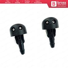 Bross autopeças bsp528 2 pieces jatos de pulverizador do bocal da arruela da água do pára-brisas dianteiro 7700413545 para renault clio mk2 1998-2012 2024 - compre barato