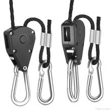 A Pair Camping Hiking Pulley Rope Ratchet Hanger Outdoor Tools  EDC Survival Equipment Tent Light Hanging Hook 2024 - buy cheap