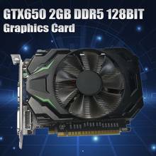 GTX650 Graphics Card 2GB DDR5 128Bit PCIE 2.0 Desktop Gaming Graphics Card HDMI-Compatible/DVI/VGA Video Card 2024 - compre barato