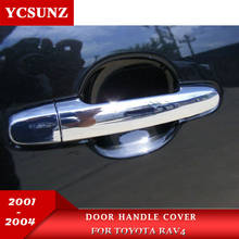 For TOYOTA RAV4 Accessories Chrome Door Handle Cover Protection For TOYOTA RAV 4 2001 2002 2003 2004 2005 New Car Styling Ycsunz 2024 - buy cheap