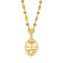 Кулон Anniyo Guam с шариковыми бусинами 6 мм, ожерелья для женщин и девочек, золотой цвет, Мариана Гуам, ювелирные изделия, подарки #166506 2024 - купить недорого