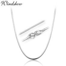 14"-32" 35-80cm 1mm 925 Sterling Silver Necklaces Italy Slim Thin Snake Chains Necklace Women Chain Kids Girl Men Jewelry Colier 2024 - buy cheap