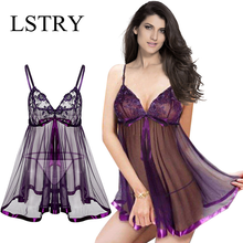 Lstry-Lencería de encaje suave para Mujer, ropa interior Sexy, vestido de noche grande 2024 - compra barato