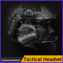 Tactical Headset for Fast Helme Airsoft Headphones with Communication Function Shooting Combat Cs Wargame Headsets 2024 - buy cheap