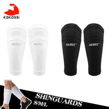 KoKossi Pair Aolikes Soccer Football Shin Guard Teens Socks Pads Professional Shields Legging Shinguards Sleeves Protective Gear 2024 - buy cheap