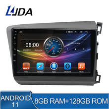 Radio con GPS para coche, 10,0 reproductor Multimedia con Android, 4G, WIFI, DSP, 2 Din, estéreo, 4GB, 64 GB, para HONDA CIVIC 2012-2015 2024 - compra barato