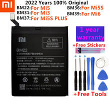 Xiaomi-batería Original bm31, bm22, bm36, bm37, bm39, para Xiaomi Mi3, Mi5, Mi5S, Mi5SPLUS, Mi6, herramientas de regalo 2024 - compra barato