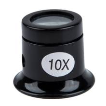 Lupa de ojo de reloj 10X joyero, lupa de vidrio óptico, herramienta de lente de aumento 2024 - compra barato