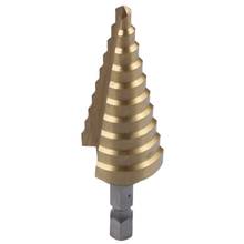 Broca cone revestida de titânio com gradação, corte cônico 4-22mm hss 4241 para folha de metal 2024 - compre barato