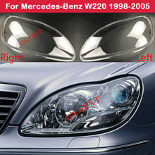 For Mercedes-Benz W220 S600 S500 S320 S350 S280 1998-2005 Car Front Headlight Cover Auto Headlamp Clear Lens Glass Shell 2024 - buy cheap