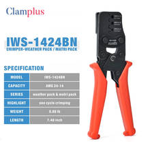 IWISS tool IWS-1424BN Labor-saving crimping pliers for DELPHI car waterproof connector Auto repair tool crimper range 0.14-2mm² 2024 - buy cheap