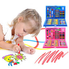 Besegad conjunto de canetas coloridas infantil, 86 peças, lápis artístico, para pintura, desenho, material de jardim de infância 2024 - compre barato