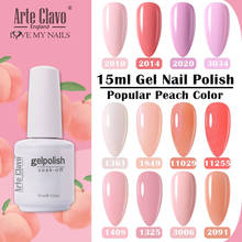 Arte Clavo 15ml Pink Color Gelpolish UV LED Nail Gel Polish Soak Off Gel Nail Polish Manicure Gel Polish Gels Art Nail Art Salon 2024 - buy cheap