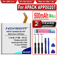 HSABAT 500mAh APP00207 аккумулятор высокой емкости для Apack APP00207 1ICP4/27/30 2024 - купить недорого